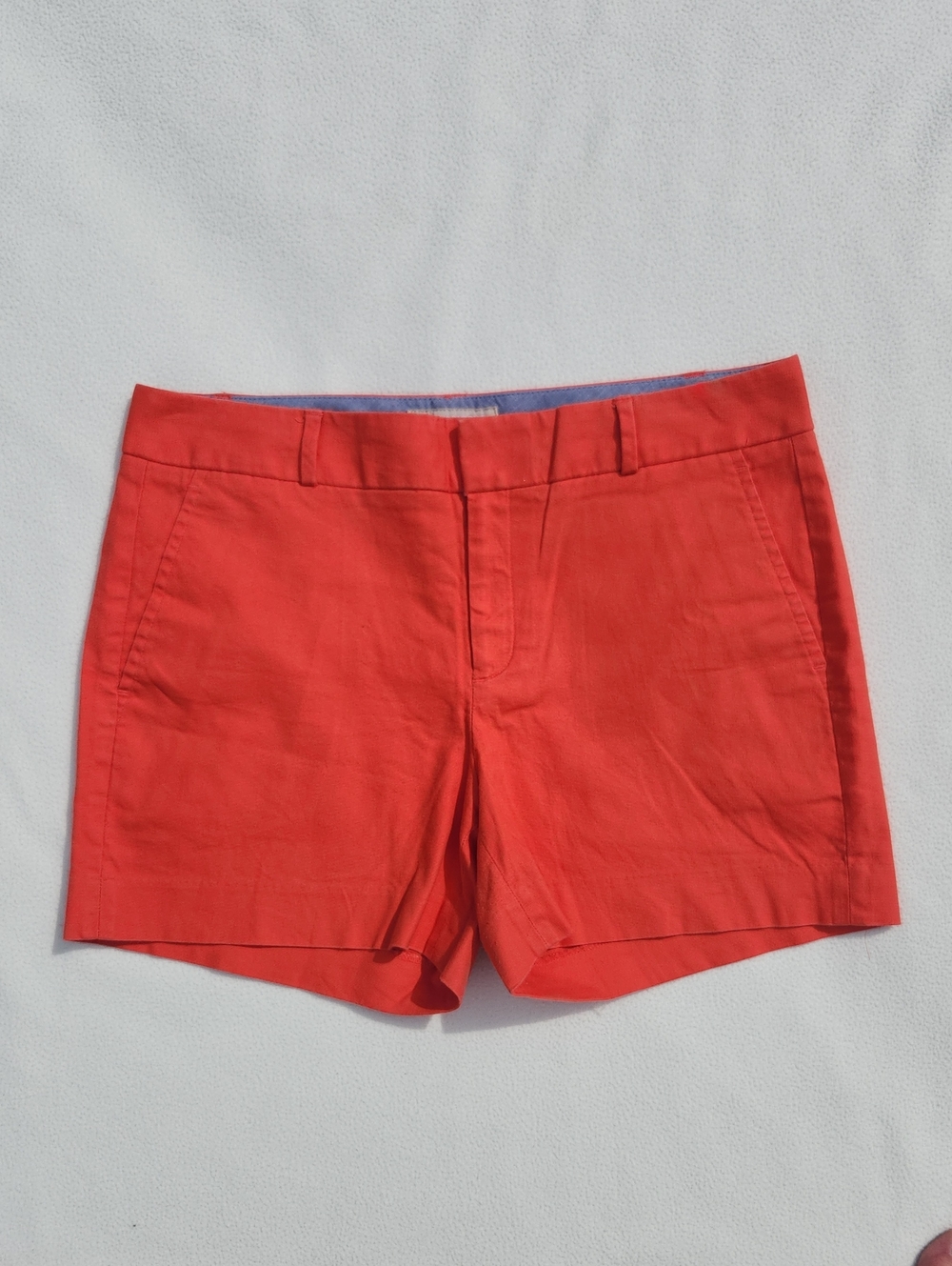 Banana Republic Coral Red Stretch Cotton Chino Shorts - Size 8